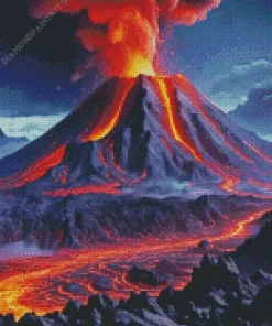 Volcano Diamond Painting