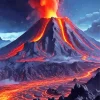 Volcano Diamond Painting