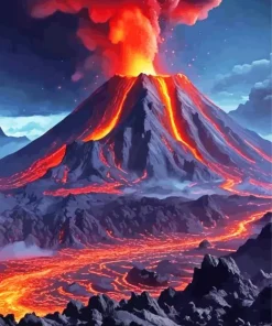 Volcano Diamond Painting