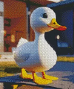 White Duck Baby Diamond Painting