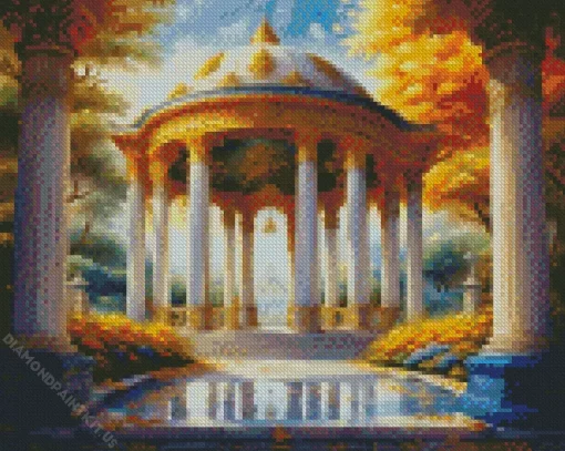 White Gazebo Diamond Painting