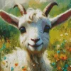 White Goat Art Diamond Painting