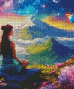 Yoga Girl Diamond Painting