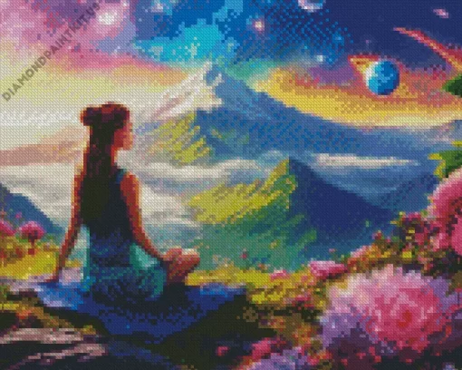 Yoga Girl Diamond Painting