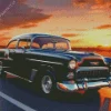 Black 57 Chevy Car Diamond Painting