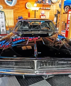 Classic Black 69 Charger Car Diamond Painting