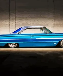 Classic Blue Ford 500 Diamond Painting