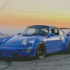 Dark Blue RWB Porsche Diamond Painting