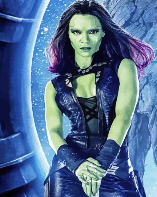 Gamora Guardians of the Galaxy Diamond Painting