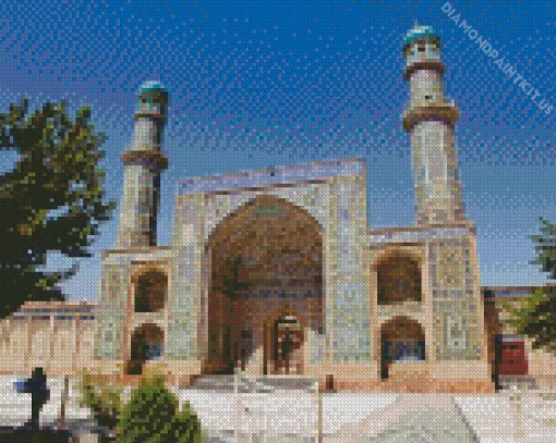 Herat Central Blue Mosque Diamond Painting