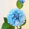 Light Blue Dahlia Diamond Painting