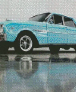 Light Blue Ford Falcon Diamond Painting