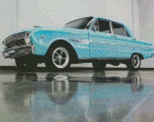 Light Blue Ford Falcon Diamond Painting