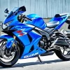 Sport Blue Motorbike Diamond Painting