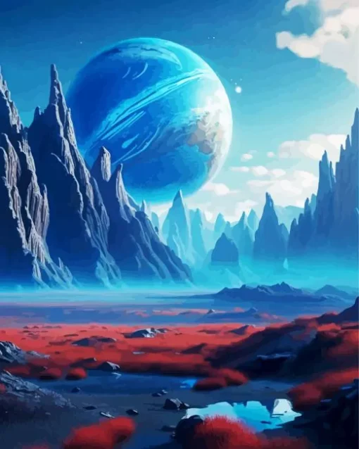 The Blue Planet Diamond Painting