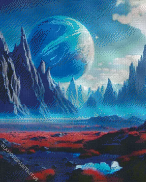 The Blue Planet Diamond Painting