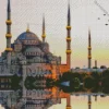 Turkey Blue Mosque Diamond Painting