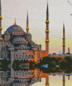 Turkey Blue Mosque Diamond Painting