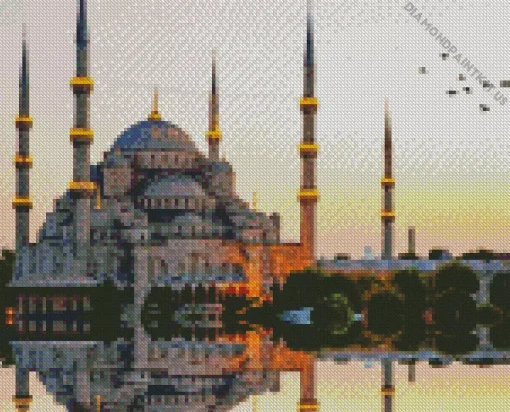 Turkey Blue Mosque Diamond Painting