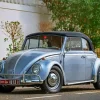 Vintage Blue Convertible Beetle Diamond Painting