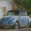 Vintage Blue Convertible Beetle Diamond Painting