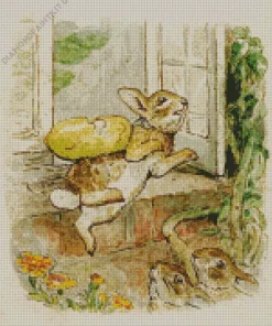 Beatrix Potter Bunnies Diamond Painting