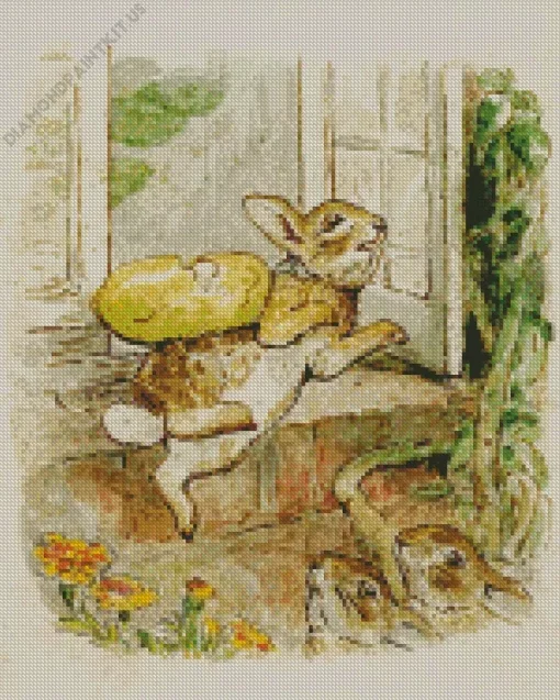 Beatrix Potter Bunnies Diamond Painting