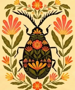 Beetle Art Diamond Painting