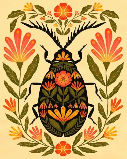 Beetle Art Diamond Painting