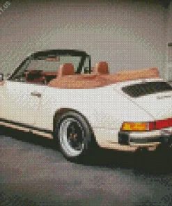 Beige Porsche 911 Diamond Painting