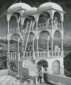 Belvedere By Maurits Cornelis Escher Diamond Painting