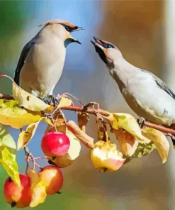 Birds Apple Tree Diamond Painting