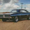 Black 69 Dodge Charger Diamond Painting