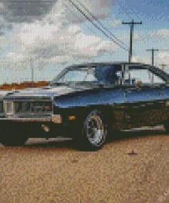 Black 69 Dodge Charger Diamond Painting