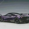 Black And Purple Car Diamond Painting