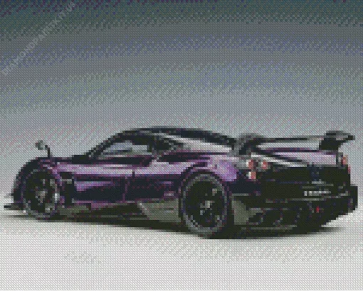 Black And Purple Car Diamond Painting