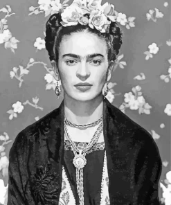 Black And White Frida Kahlo Diamond Painting