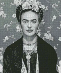 Black And White Frida Kahlo Diamond Painting