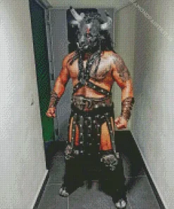 Black Taurus Wrestler Diamond Painting