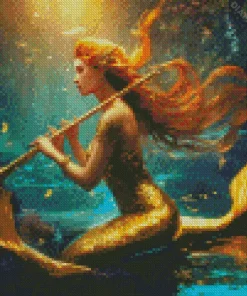 Blonde Mermaid Diamond Painting