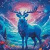 Blue Deer Diamond Painting