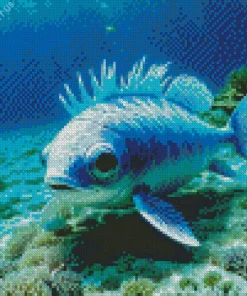 Blue Fish Diamond Painting