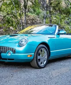 Blue Ford Thunderbird Diamond Painting