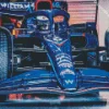 Blue Formula 1 Car Diamond Painting