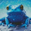 Blue Frog Diamond Painting