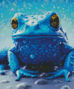 Blue Frog Diamond Painting