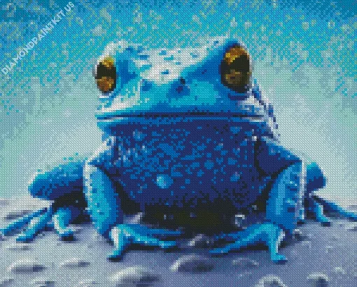 Blue Frog Diamond Painting