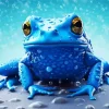 Blue Frog Diamond Painting