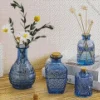 Blue Glass Flower Vases Diamond Painting