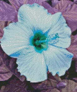 Blue Hawaiian Hibiscus Diamond Painting